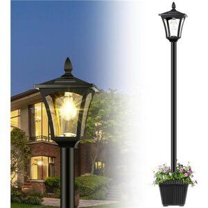 72" Solar Outdoor Light Solar Post Lamp Ligts Garden Lights